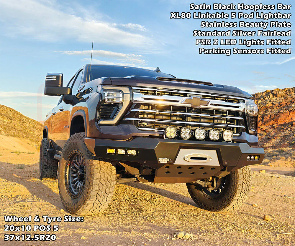 Chevrolet Silverado (2024+) 2500-3500 Khaos Sheet Metal Hoop Bumper - Image 10