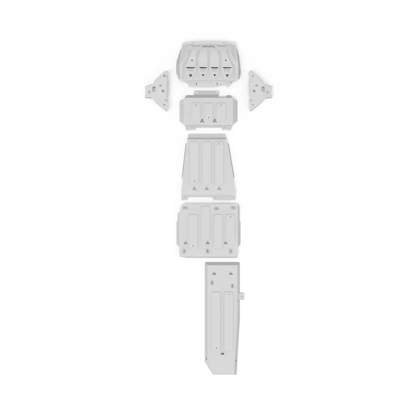 Ford Ranger  (2012–2022) Set of 6 Aluminum Bash Plates Ford Ranger PX1/PX2/PX3
