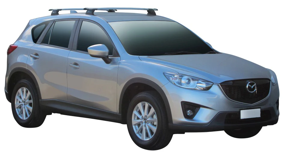 Mazda CX-5 (2012-2017) 5 Door SUV 2012 - Jan 2017 (Naked Roof) Aero ThruBar Yakima Roof Rack