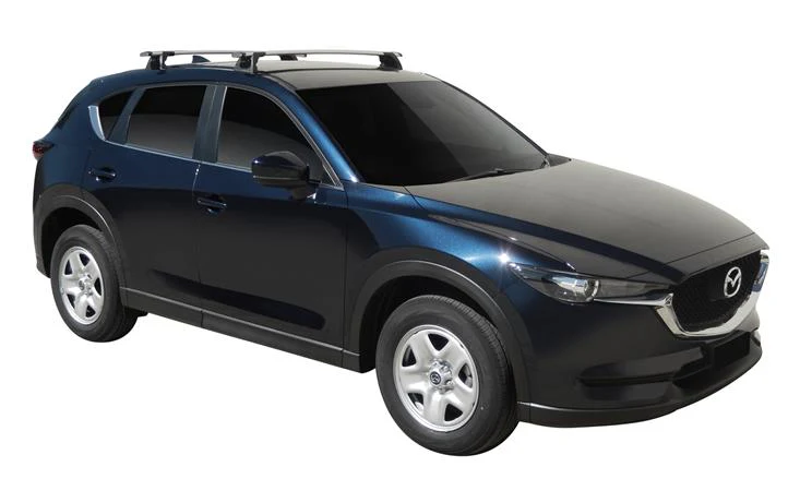 Mazda CX-5 (2017-2021) 5 Door SUV Feb 2017 - 2021 (Naked Roof) Aero ThruBar Yakima Roof Rack