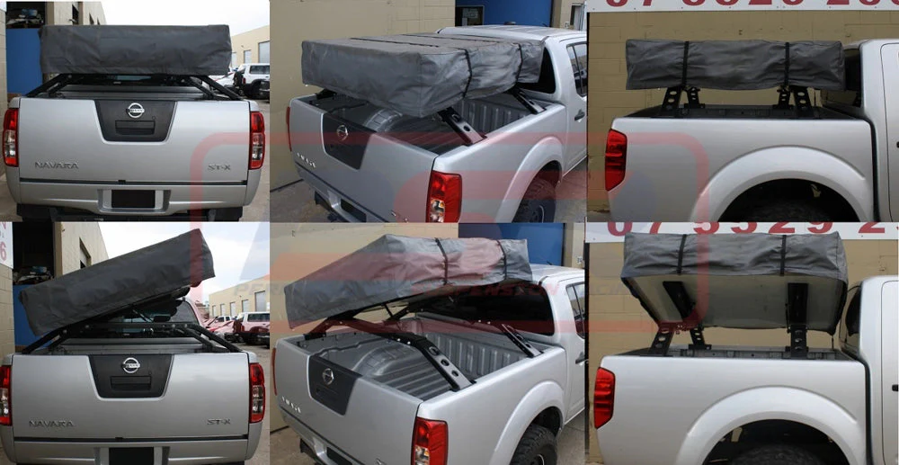 Mitsubishi Triton (2015-2023) MQ-MR PSR Tilt Up Baja Style Roof Top Tent Mount - Image 5
