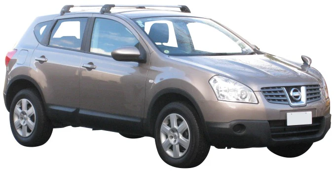 Nissan Dualis (2007-2014) 5 Door SUV 2007 - May 2014 (Naked Roof) Aero FlushBar Yakima Roof Rack