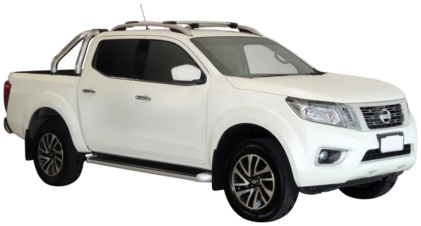 Nissan Navara (2015-2021) NP300 (D23) Dual Cab 4 Door Ute Jun 2015 - Apr 2021 (Raised Rails) Aero RailBar Yakima Roof Rack
