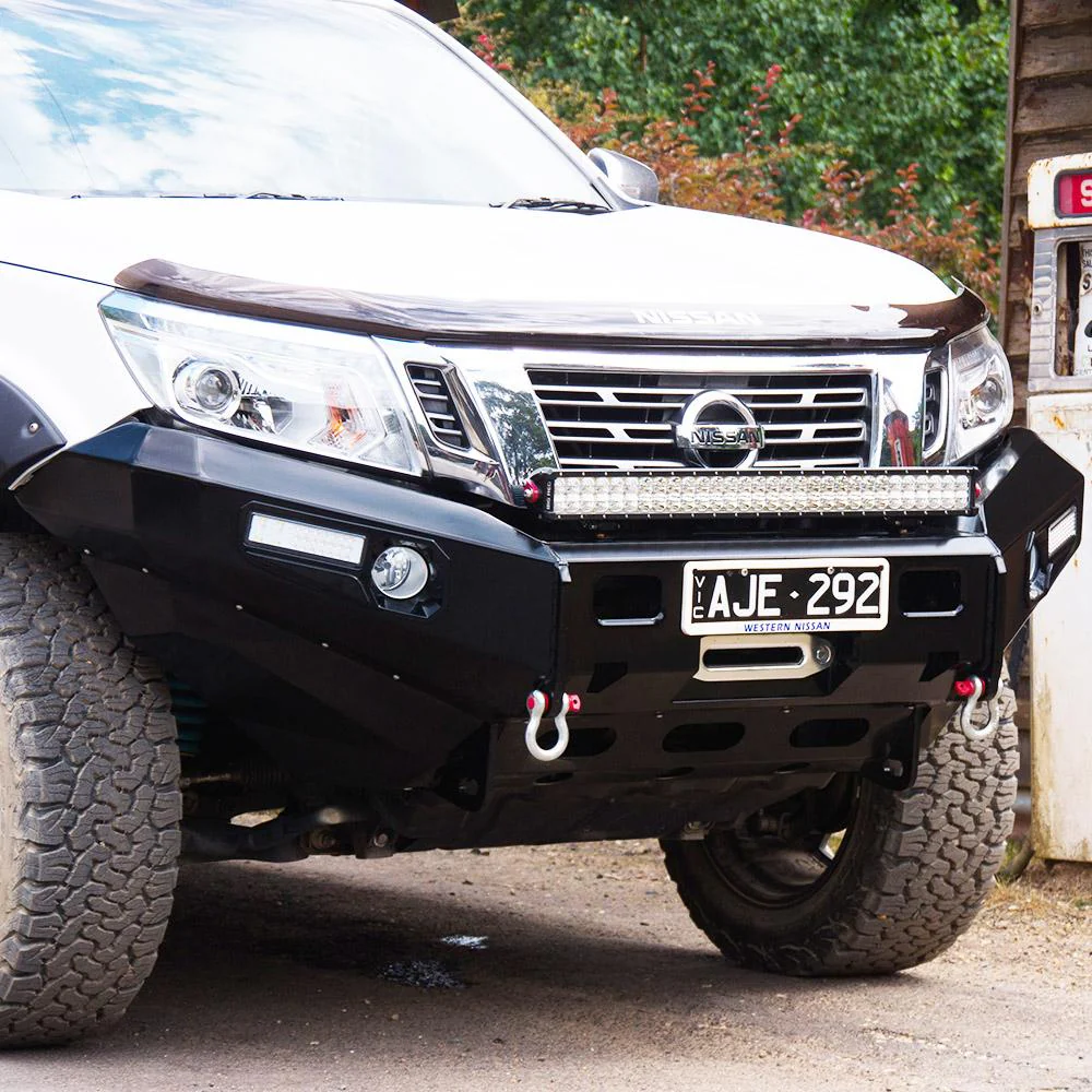 Nissan Navara (2015-2020) NP300 Jungle 4x4 Commerial Bull Bar - Image 4