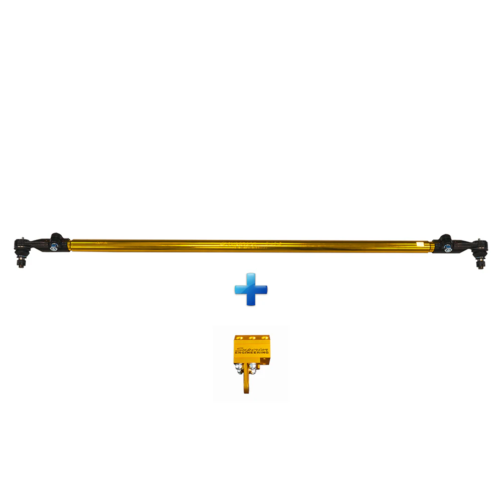 Nissan Patrol (12/1997-2016) Superior Engineering Superior 7075 - T6 Alloy Drag Link Solid Bar 2-6 Inch (50-150mm) Lift with Nissan Genuine Tie Rod Ends Suitable For Nissan Patrol GU Ute and Pre 1/2000 Wagon Adjustable - GUDLU-AL-NG