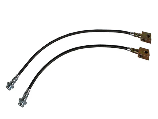 Nissan Patrol (1997-2016) Ute Leaf Rear Diesel 3.0, 4.2 & 4.2ltr TD Brake Lines Braided 6 Inch (150mm) Front