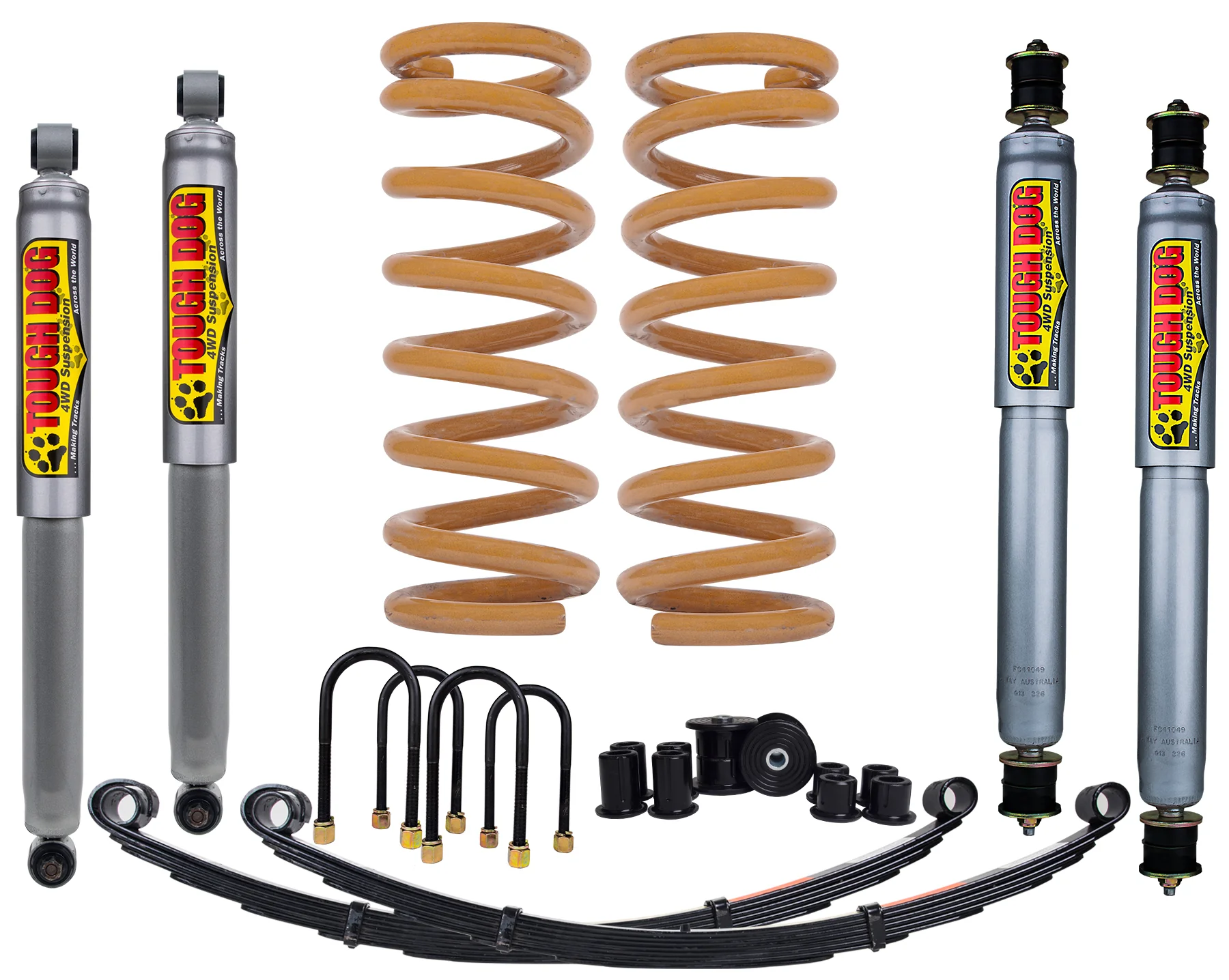Nissan Patrol (1998-2015) GU Leaf Ute 50mm Tough Dog Lift Kit - 45mm Adjustable Shock