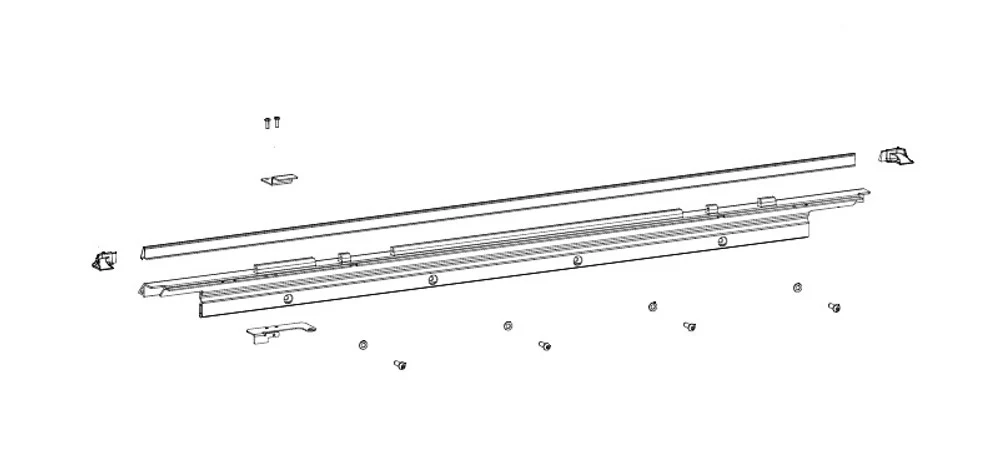 Holden Colorado (2012-2016) EGR AUTO Replacement Vehicle Header Rail Hinge Kit - Holden Colorado RG 3P 2012
