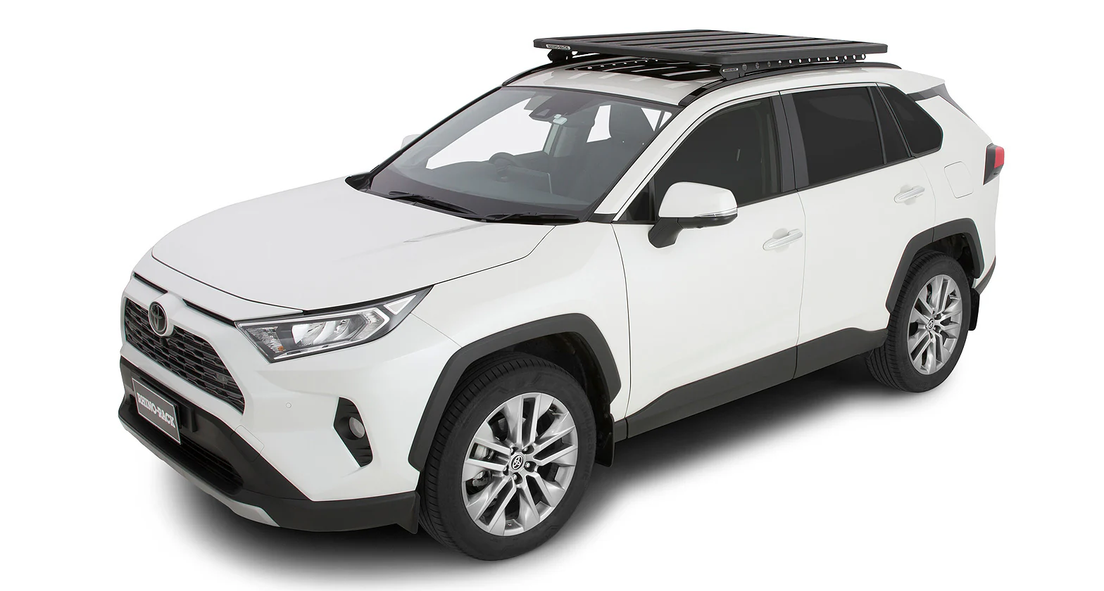 Toyota Rav4 (2019-20) Gen 5, XA50 5dr SUV With Flush Rails Pioneer Platform (1328mm x 1236mm) with Backbone JC-00400 Rhino Rack