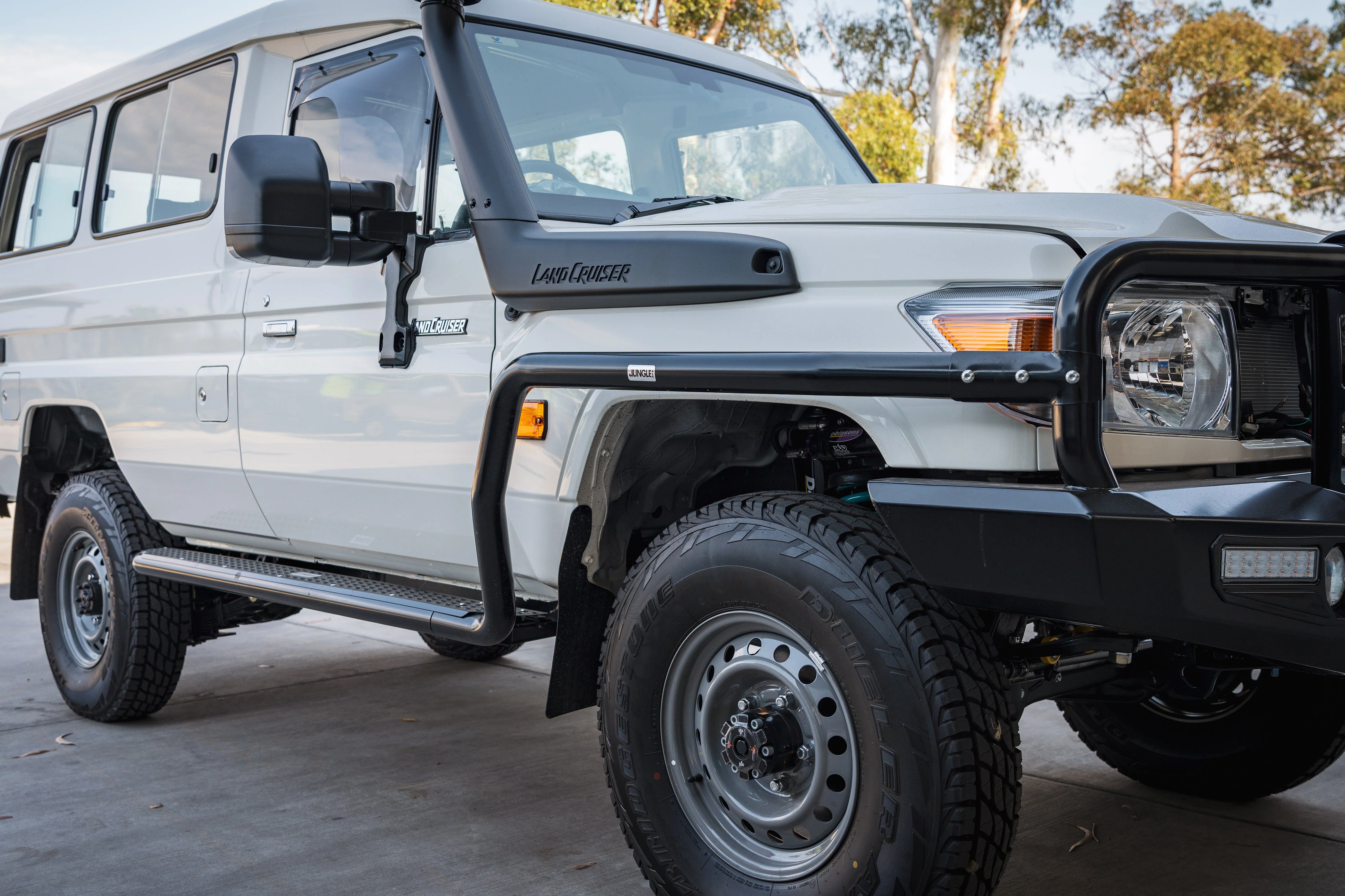 Toyota Landcruiser (2007-2023) Troop Carrier Jungle 4x4 Commercial Side Steps - Image 2
