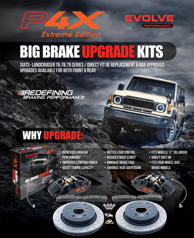 Toyota Lancruiser (2016-2025) 70 Series Auto Hub Big Front Brake Upgrade Kit - Bremtech - Image 2
