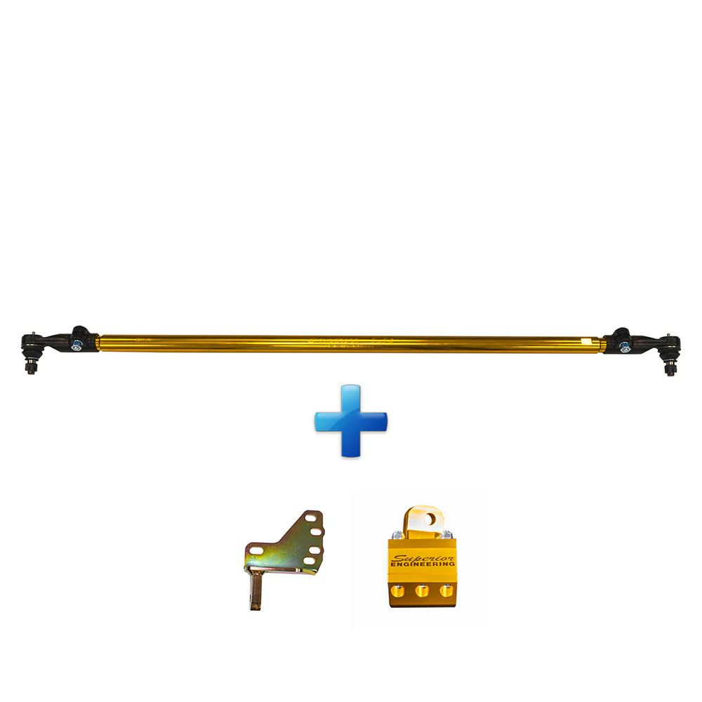 Toyota LandCruiser (09/1999-03/2007) Superior Engineering Superior 7075 - T6 Alloy Drag Link Solid Bar Suitable For Toyota LandCruiser 78/79 Series 6 Cyl (Narrow Body) Adjustable - 79DRAG6-AL