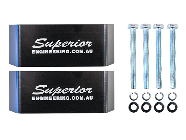 Toyota LandCruiser (09/1999-03/2007) Superior Engineering Superior Bump Stop Extensions 75mm Suitable For Toyota LandCruiser 76/78/79/80/105 Series Rear (Pair) - LCRBS75-V1