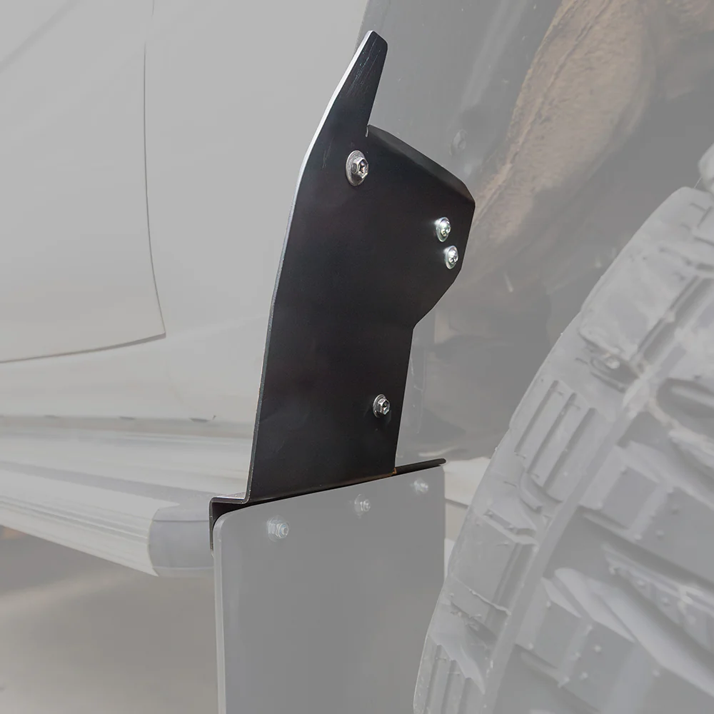 Toyota LandCruiser 105 Series (04/1998-10/2007) Wagon Petrol 4.5ltr Superior Engineering Superior Mudflap Brackets OE to -12 Offset Suitable for Toyota LandCruiser 105 Series Front - SUP-MFBK-A-LCR36-A-XXX