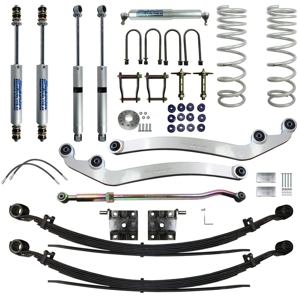 Toyota LandCruiser (11/2016-09/2022) Superior Engineering Superior Engineering 3 Inch (75mm) Lift Kit Suitable For Toyota LandCruiser 79 Series Dual Cab 8/2016 on 4.5lt V8 - SUP-79G2-DC-8-KIT-3INCH