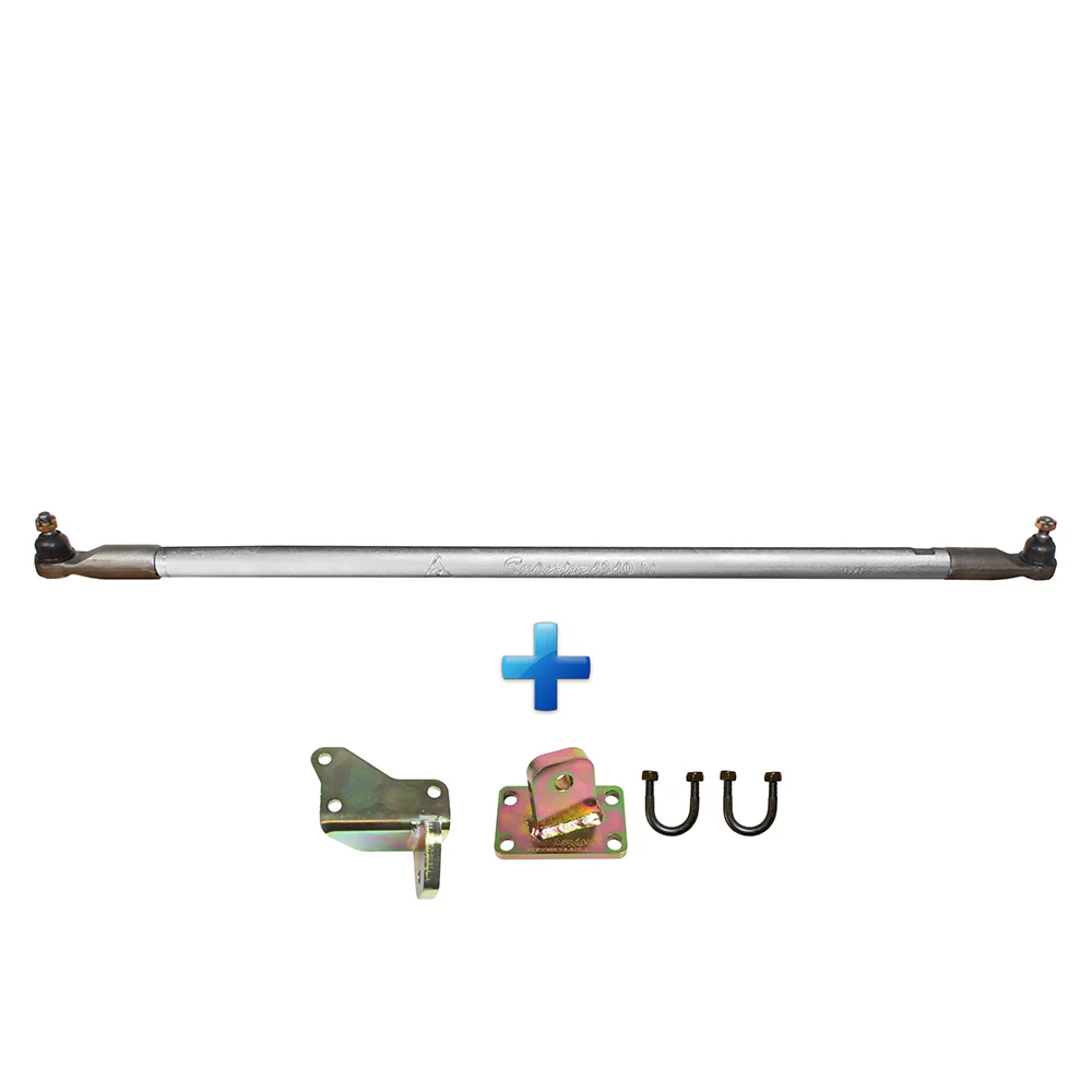 Toyota LandCruiser (11/2016-09/2022) Superior Engineering Superior Hollow Bar Drag Link Suitable For Toyota LandCruiser 79 Series Single Cab 2016 on Adjustable (Silver Powder Coat) - 79#MECDRAGSC-SIL