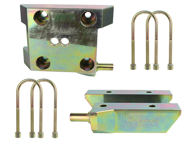 Toyota LandCruiser (11/2016-09/2022) Superior Engineering Superior U-Bolt Plate High Clearance Billet Steel Suitable For LandCruiser 60/75/76/78/79 Series (Rear Only) - UBPL-A-LCR15-A
