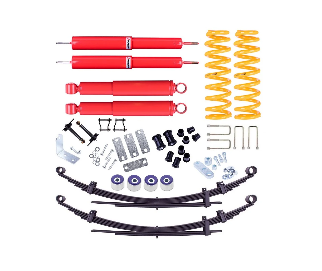 Toyota Landcruiser (1999-2024) 78 Series 79 Series Single Cab Koni Raid 50mm Lift Kit