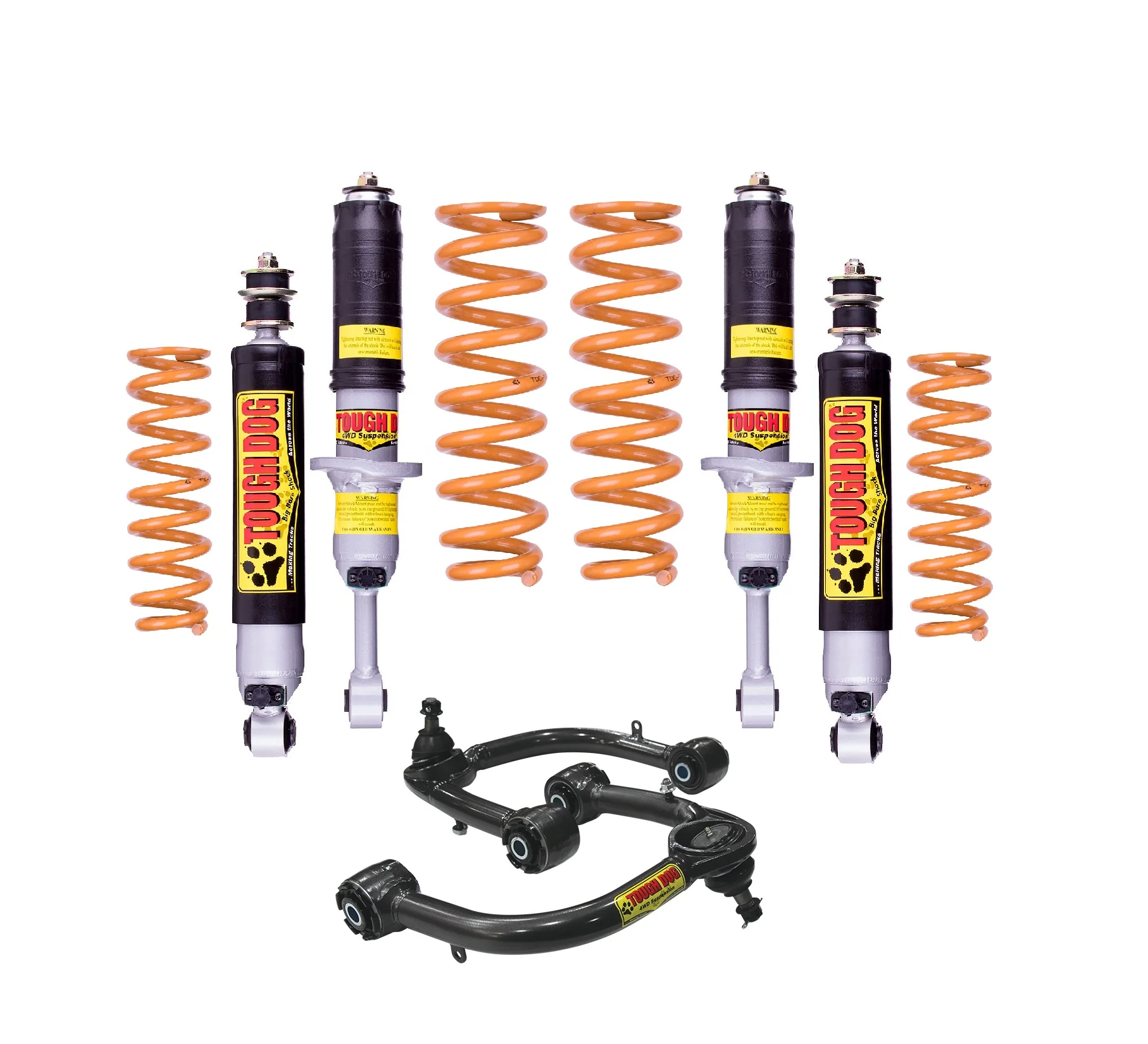 Toyota Landcruiser (2021-On) 300 Series 07/2021-On Tough Dog Lift Kit with Tough Dog Adjustable Shocks