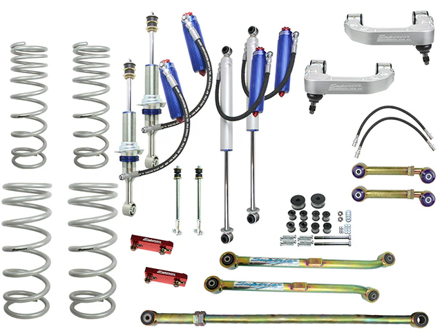 Toyota LandCruiser Prado 150 (2021-2024)  Wagon All All Superior Engineering Superior Remote Reservoir 2.0 4 Inch (100mm) Lift Kit Suitable For Toyota Prado 150 Series 2021 on (Kit) - SUP-RR-PRD150214
