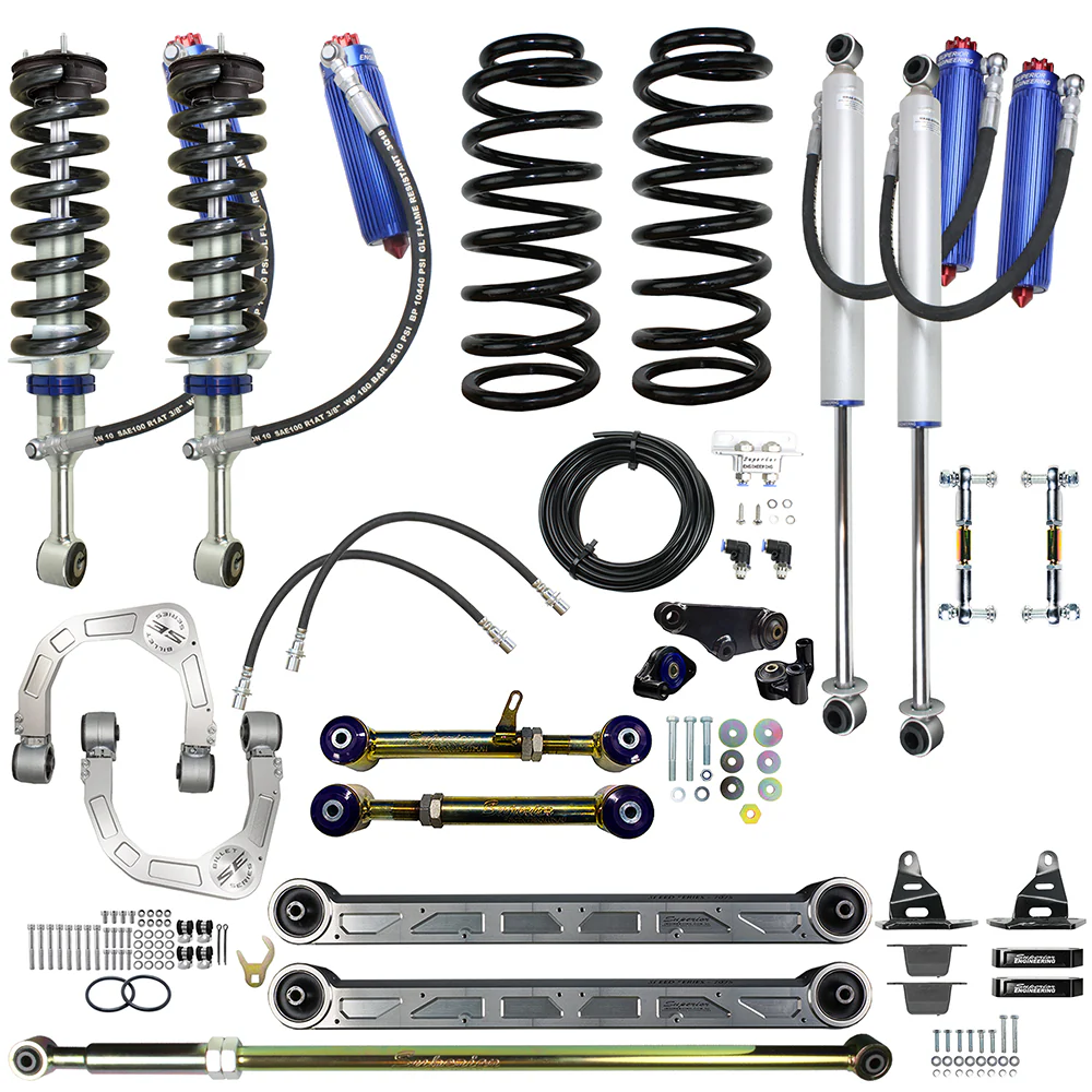 Toyota LandCruiser Prado 250 [11/2024 - current] All All All Superior Remote Reservoir 2.0 4 Inch (100mm) Lift Kit Suitable For Toyota Prado 250 Series - SUP-RR-PRD2504