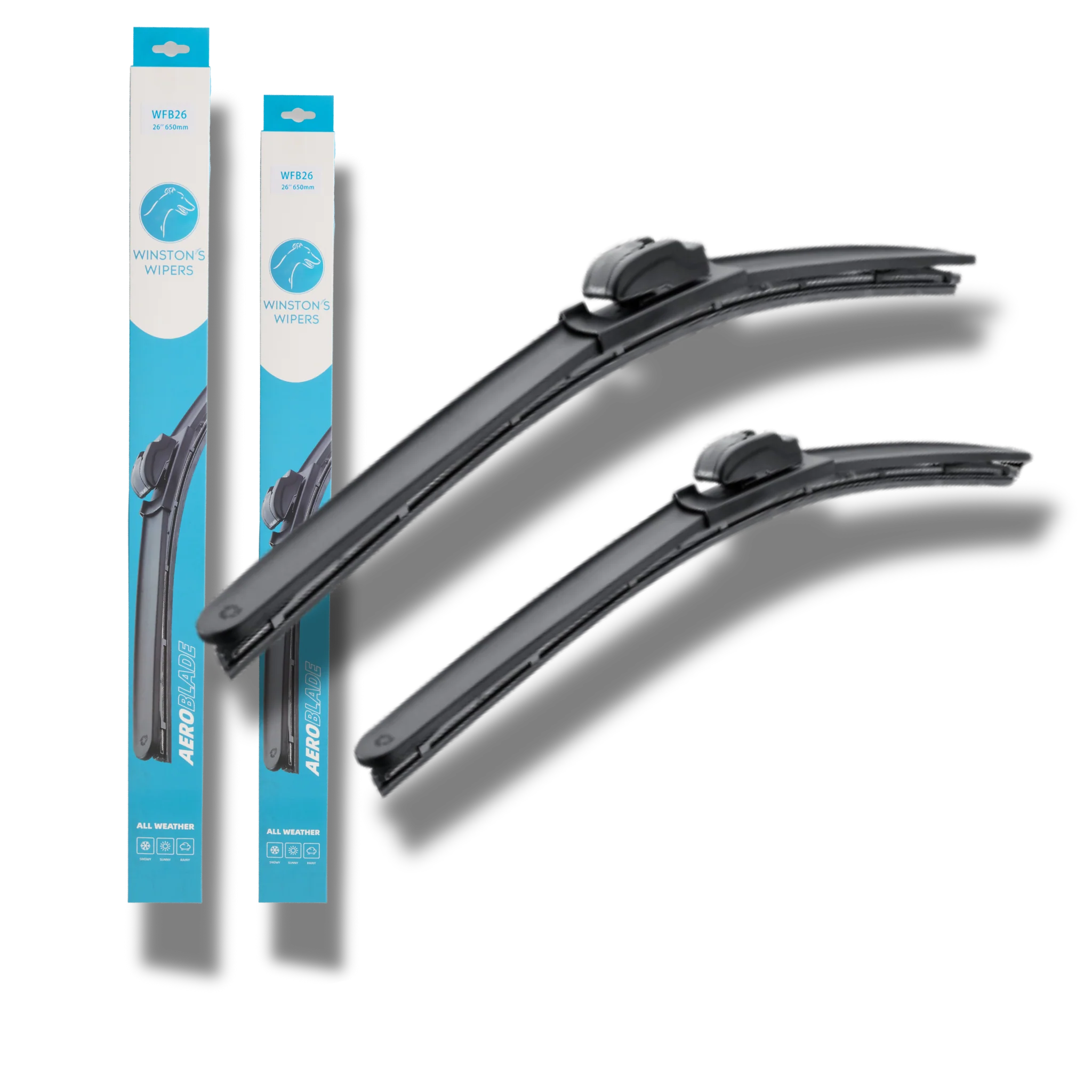 Winston's Wipers to suit Kia Rio (Sedan JB) 2005-2011